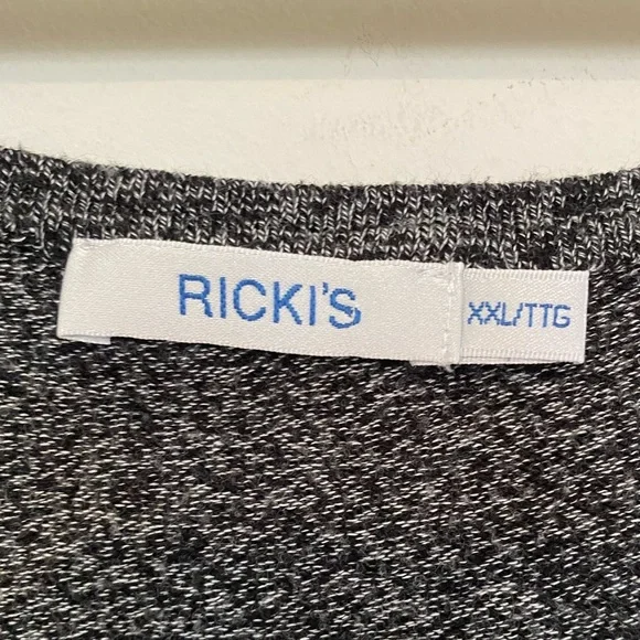 😍3/$20  Ricki’s Plus Sz XXL Scoop Neck Salt & Pepper Knit Long Sleeve Sweater - Picture 5 of 7